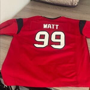 Kids!!! Red 'Watt 99' Football Jersey